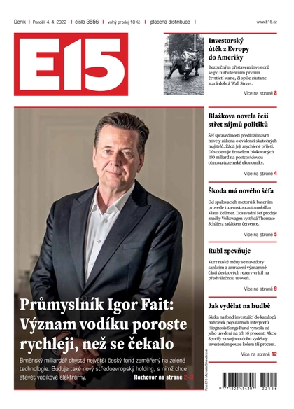 E-magazín E15 - 4.4.2022 - CZECH NEWS CENTER a. s.