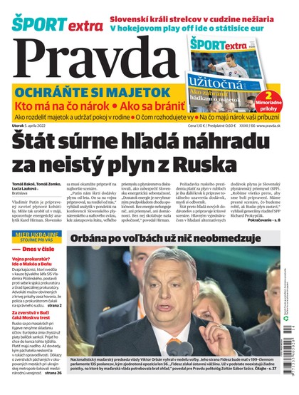 E-magazín Denník pravda 5. 4. 2022 - OUR MEDIA SR a. s.