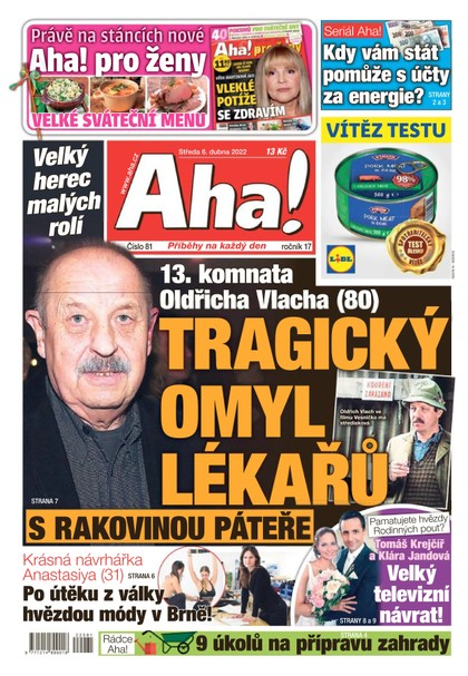 E-magazín AHA! - 6.4.2022 - CZECH NEWS CENTER a. s.