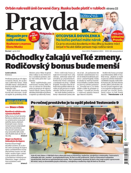 E-magazín Denník Pravda 7. 4. 2022 - OUR MEDIA SR a. s.