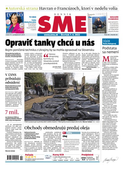 E-magazín SME 7-4-2022 - Petit Press, a.s. 