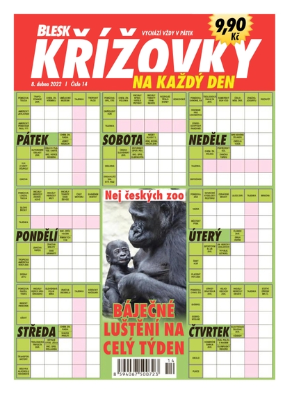 E-magazín Blesk Křížovky na každý den - 14/2022 - CZECH NEWS CENTER a. s.