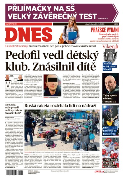 E-magazín MF DNES - 9.4.2022 - MAFRA, a.s.