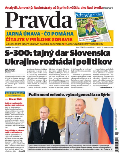 E-magazín Denník Pravda 11. 4. 2022 - OUR MEDIA SR a. s.