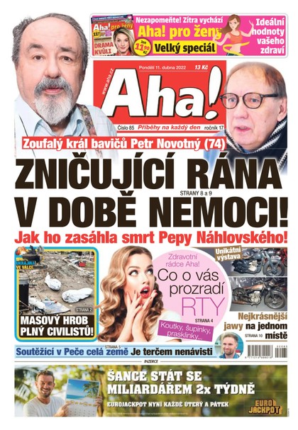 E-magazín AHA! - 11.4.2022 - CZECH NEWS CENTER a. s.