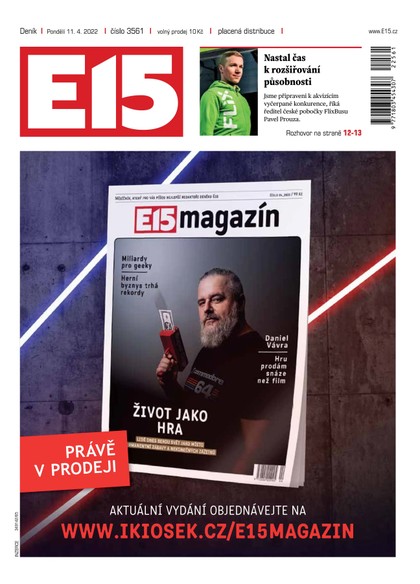 E-magazín E15 - 11.4.2022 - CZECH NEWS CENTER a. s.