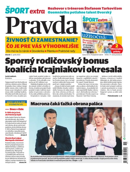 E-magazín Denník Pravda 12. 4. 2022 - OUR MEDIA SR a. s.