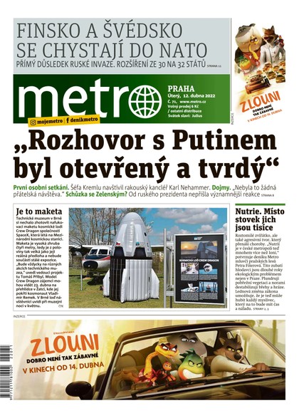 E-magazín METRO - 12.4.2022 - MAFRA, a.s.