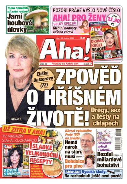E-magazín AHA! - 12.4.2022 - CZECH NEWS CENTER a. s.