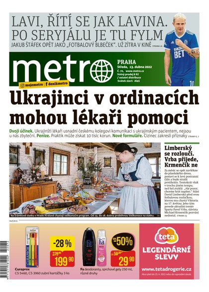 E-magazín METRO - 13.4.2022 - MAFRA, a.s.