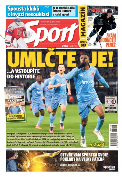 E-magazín Sport - 14.4.2022 - CZECH NEWS CENTER a. s.