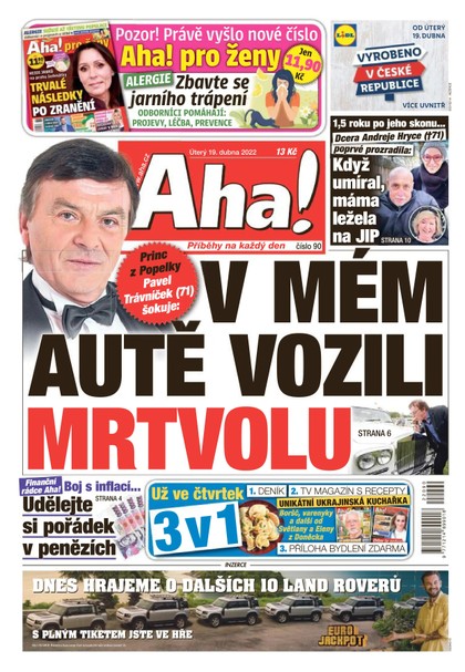 E-magazín AHA! - 19.4.2022 - CZECH NEWS CENTER a. s.