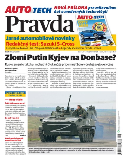 E-magazín Denník Pravda 20. 4. 2022 - OUR MEDIA SR a. s.