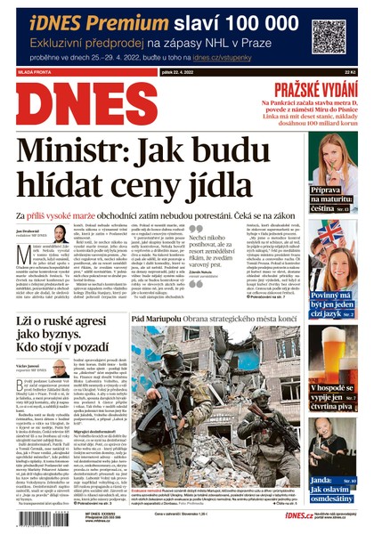 E-magazín MF DNES - 22.4.2022 - MAFRA, a.s.