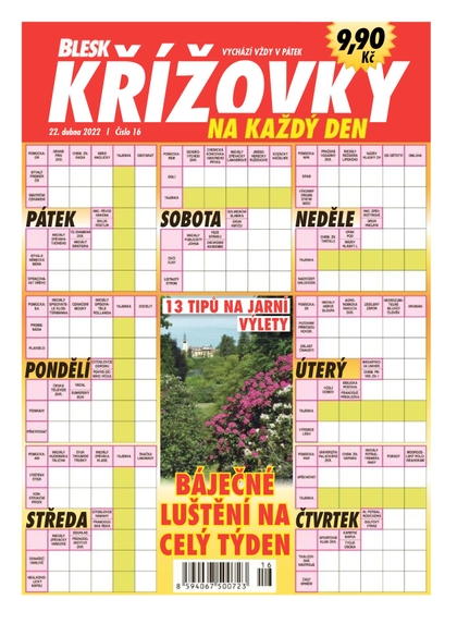 E-magazín Blesk Křížovky ka každý den - 16/2022 - CZECH NEWS CENTER a. s.