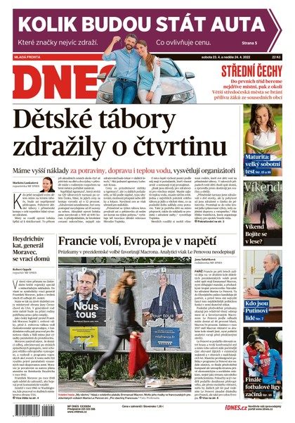 E-magazín MF DNES Střední Čechy - 23.4.2022 - MAFRA, a.s.