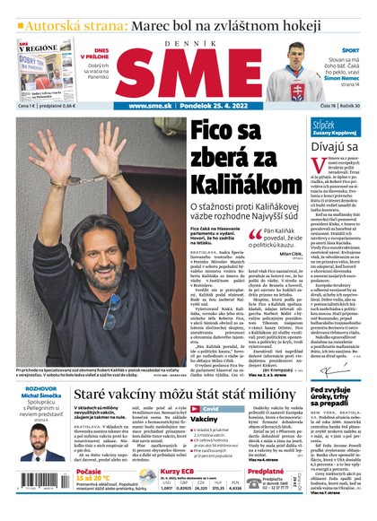 E-magazín SME 25-4-2022 - Petit Press, a.s. 