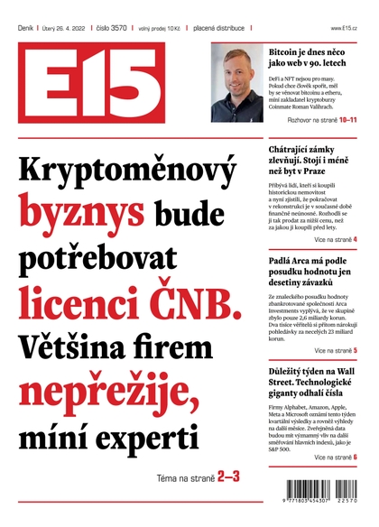 E-magazín E15 - 26.4.2022 - CZECH NEWS CENTER a. s.