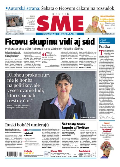 E-magazín SME 27-4-2022 - Petit Press, a.s. 