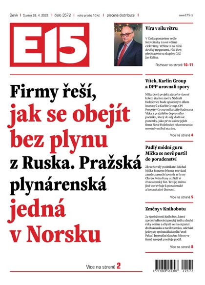 E-magazín E15 - 28.4.2022 - CZECH NEWS CENTER a. s.