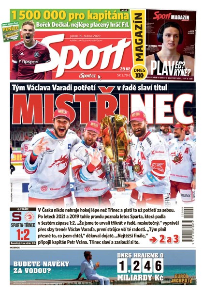 E-magazín Sport - 29.4.2022 - CZECH NEWS CENTER a. s.
