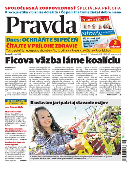 E-magazín Denník Pravda 2. 5. 2022 - OUR MEDIA SR a. s.