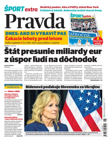 E-magazín Denník Pravda 03. 05. 2022 - OUR MEDIA SR a. s.