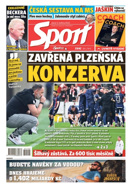 E-magazín Sport - 3.5.2022 - CZECH NEWS CENTER a. s.