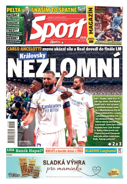 E-magazín Sport - 6.5.2022 - CZECH NEWS CENTER a. s.
