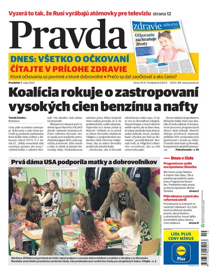 E-magazín Denník Pravda 9. 5. 2022 - OUR MEDIA SR a. s.