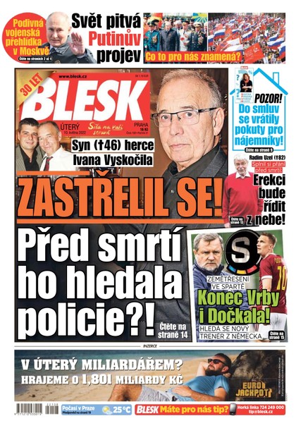 E-magazín Blesk - 10.5.2022 - CZECH NEWS CENTER a. s.