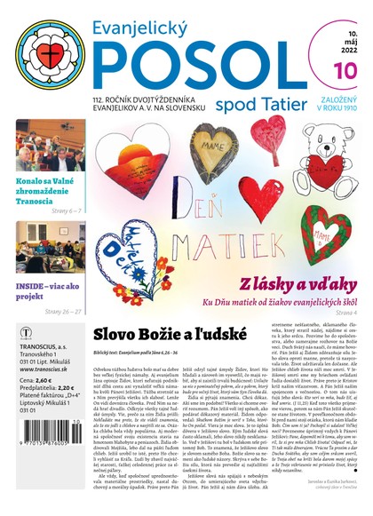 E-magazín Evanjelický POSOL spod Tatier 10-2022 - TRANOSCIUS a.s.