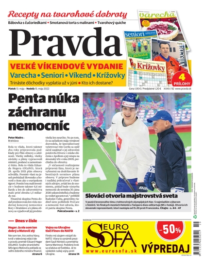 E-magazín Denník Pravda 13. 5. 2022 - OUR MEDIA SR a. s.