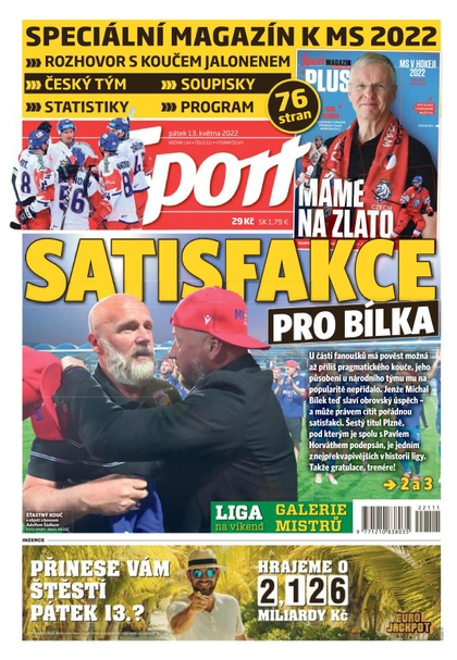 E-magazín Sport - 13.5.2022 - CZECH NEWS CENTER a. s.