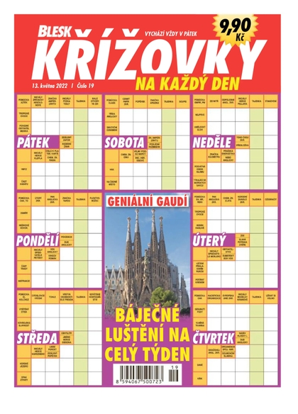E-magazín BLESK KŘÍŽOVKY NA KAŽDÝ DEN - 19/2022 - CZECH NEWS CENTER a. s.