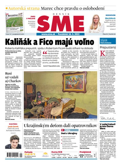 E-magazín SME 16-5-2022 - Petit Press, a.s. 