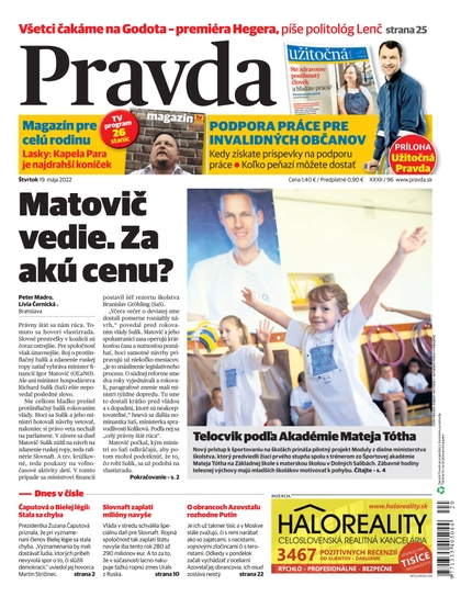 E-magazín Denník Pravda 19. 5. 2022 - OUR MEDIA SR a. s.