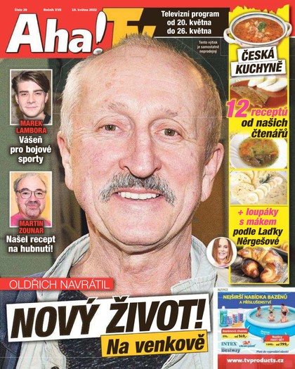 E-magazín Příloha Aha! s TV magazínem - 19.5.2022 - CZECH NEWS CENTER a. s.