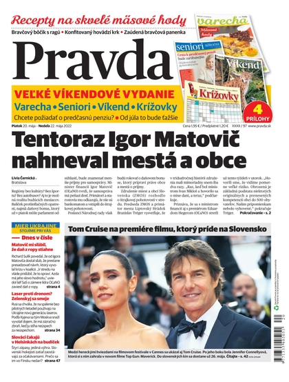 E-magazín Denník Pravda 20. 5. 2022 - OUR MEDIA SR a. s.