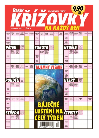 E-magazín BLESK KŘÍŽOVKY NA KAŽDÝ DEN - 20/2022 - CZECH NEWS CENTER a. s.