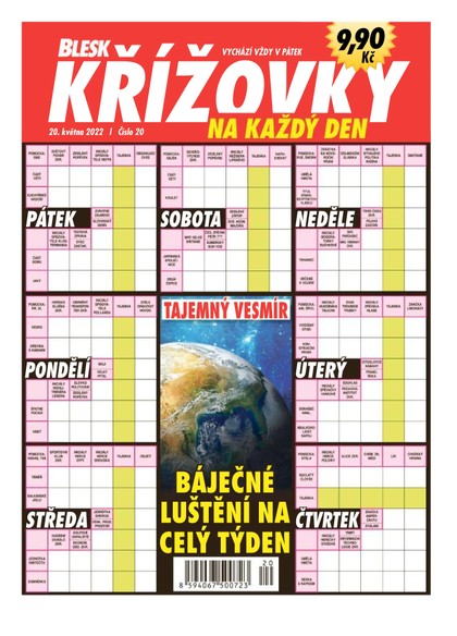 E-magazín BLESK KŘÍŽOVKY NA KAŽDÝ DEN - 20/2022 - CZECH NEWS CENTER a. s.