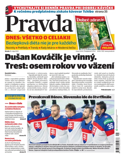 E-magazín Denník Pravda 25. 5. 2022 - OUR MEDIA SR a. s.