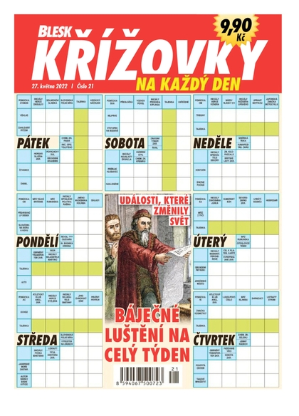 E-magazín BLESK KŘÍŽOVKY NA KAŽDY DEN - 21/2022  - CZECH NEWS CENTER a. s.