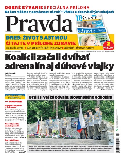 E-magazín Denník Pravda 30. 5. 2022 - OUR MEDIA SR a. s.