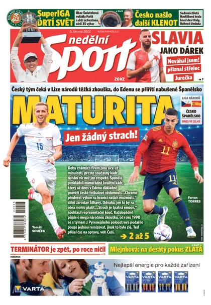 E-magazín nedělní Sport - 5.6.2022 - CZECH NEWS CENTER a. s.