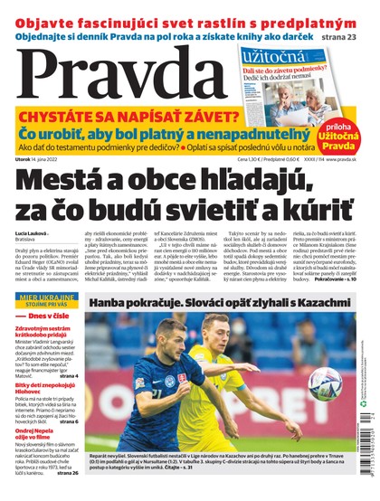 E-magazín Denník Pravda 14. 6. 2022 - OUR MEDIA SR a. s.