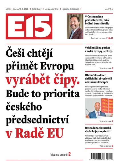 E-magazín E15 - 16.6.2022 - CZECH NEWS CENTER a. s.