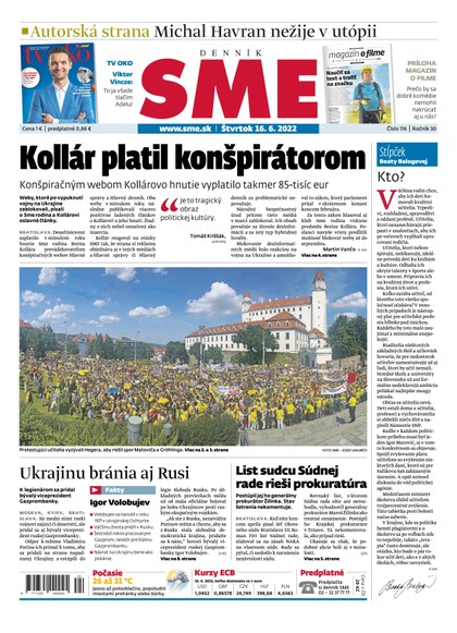 E-magazín SME 16-6-2022 - Petit Press, a.s. 