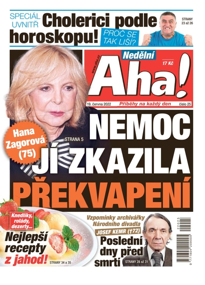 E-magazín Nedělní Aha! - 19.6.2022 - CZECH NEWS CENTER a. s.