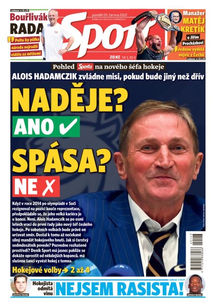 E-magazín Sport - 20.6.2022 - CZECH NEWS CENTER a. s.